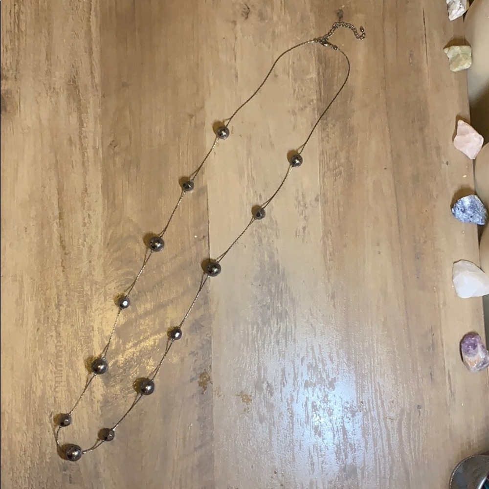 Long beaded layering necklace